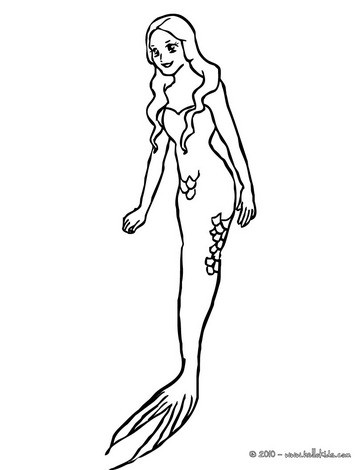 Mermaid Coloring Pages on Beautiful Mermaid Coloring Page From Beautiful Mermaid Coloring Pages
