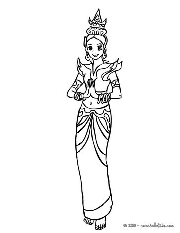 thailand colouring pages