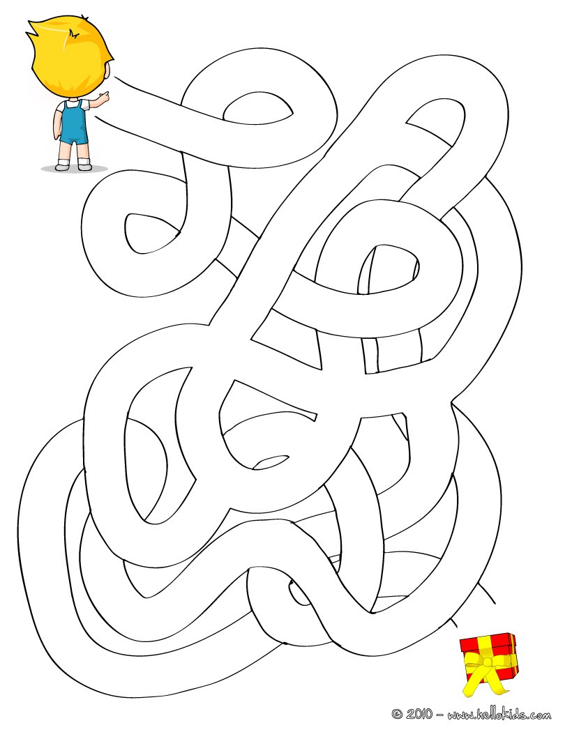 Gift Easy Printable Maze Online Games Hellokids