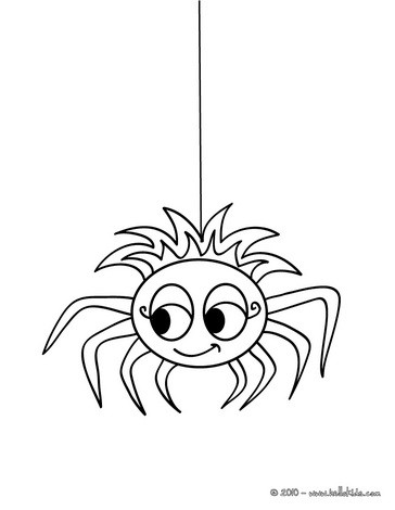 Spider Coloring Pages on Beautiful Spider Coloring Page   Halloween Spider Coloring Pages