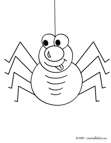 itsy bitsy spider coloring page