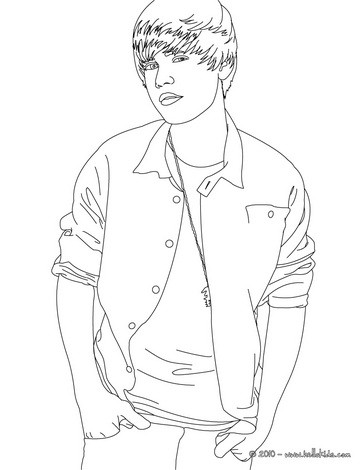 Coloring Pages Online on You Can Also Color Online Your Cute Justin Bieber Coloring Page There