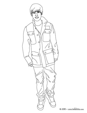 Justin Bieber Coloring Pages on Justin Bieber Stand Up Coloring Page   Justin Bieber Coloring Pages