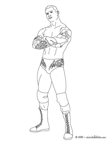 Coloring Sheets on Wrestler Randy Orton Coloring Page   Wrestling Coloring Pages