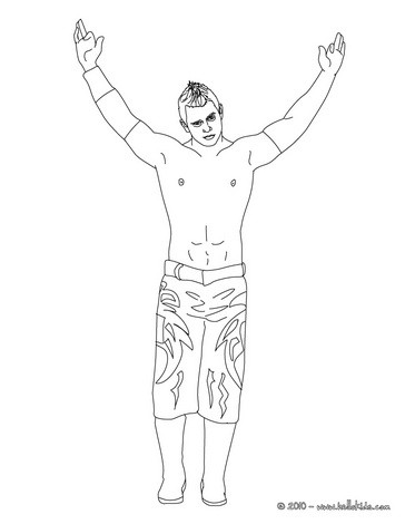  Coloring Pages on The Miz Coloring Page Wrestler The Hart Dynasty Coloring Page The Hart
