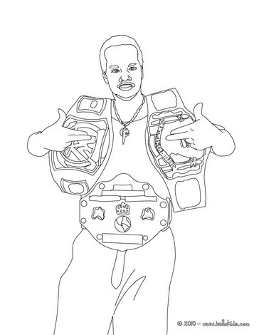  Coloring Pages on Wwe Gold Belt Winner Coloring Page   Wrestling Coloring Pages