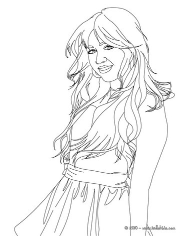 justin bieber coloring pages for girls. Miley Cyrus coloring p