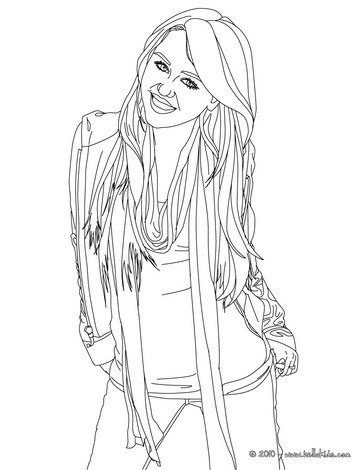 Chipettes Coloring Pages on Beautiful Miley Cyrus Coloring Page Miley Cyrus Coloring Pages