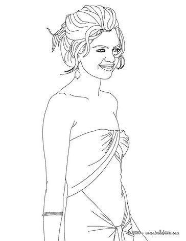 selena gomez coloring pages free