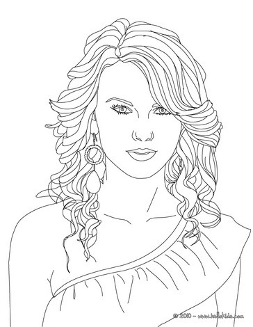 Taylor Swift on Taylor Swift Coloring Page   Taylor Swift Coloring Pages