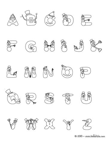 Alphabet Coloring Sheets on Letters Coloring Page   Christmas Letters Of Alphabet Coloring Pages