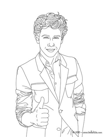 Nickelodeon Coloring Pages on Nick Jonas I Feel Good Coloring Page   Nick Jonas Coloring Pages