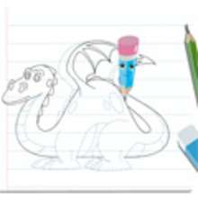 How to draw a DRAGON video lesson - Drawing for kids - HOW TO DRAW video lessons