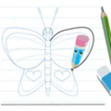 How to draw a BUTTERFLY video lesson