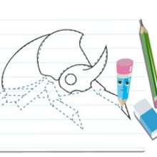 How to draw a BEETLE video lesson