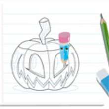 How to draw a PUMPKIN video lesson
