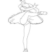 Dance Coloring Pages Printable Ballerina Performing Show Pique Page Sport