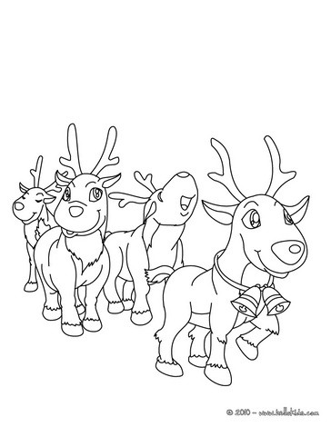Reindeer Coloring Pages on Coloring Page  There Are Many Others In Xmas Reindeer Coloring Pages