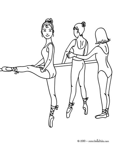 Ballerina Coloring Pages on Their Positions Coloring Page   Ballet Dance School Coloring Pages