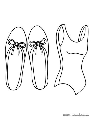 Ballerina Coloring Pages on Toe Ballet Shoe Coloring Page Ballet Tutu Coloring Page