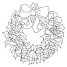 Desenhos de ENFEITES DE NATAL para colorir