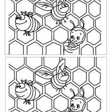 BEES find the 10 differences  game