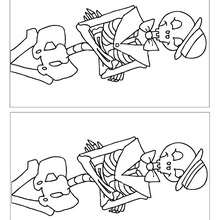 SQUELETON spot the 5 differences - Free Kids Games - DIFFERENCE GAMES - HALLOWEEN difference games