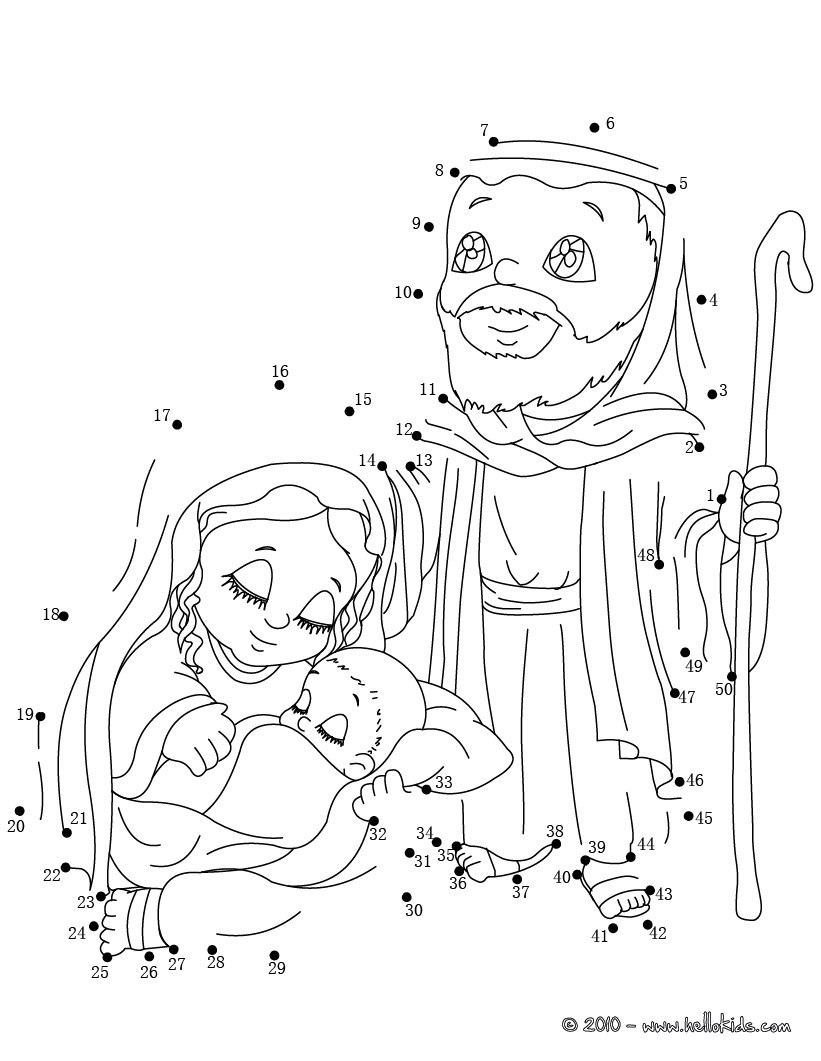 Holy family coloring pages Hellokidscom