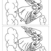 CHRISTMAS ANGEL spot the 12 differences