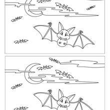 BATS spot the 5 differences - Free Kids Games - DIFFERENCE GAMES - HALLOWEEN difference games
