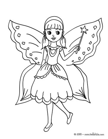 fairy coloring pages games for girls - photo #2