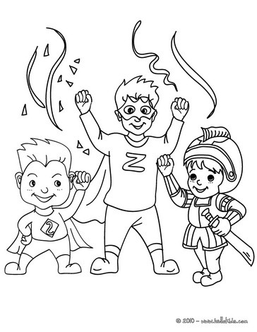 CARNIVAL KIDS CSOTUMES coloring àpage