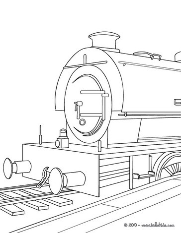 Steam Train Coloring Page