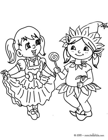 cute coloring pages for girls to print. CUTE GIRLS CARNIVAL COSTUMES