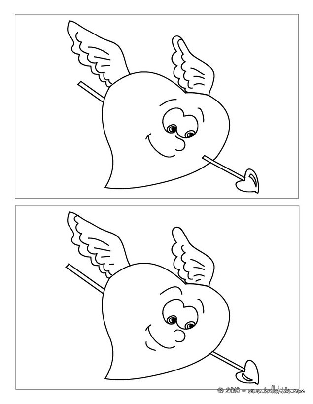 Find the differences online games - Flying heart