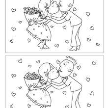 KISSING COUPLE 5 differences game - Free Kids Games - DIFFERENCE GAMES - VALENTINE difference games