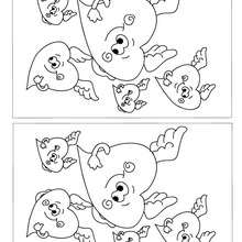 HEARTS  10 differences game - Free Kids Games - DIFFERENCE GAMES - VALENTINE difference games