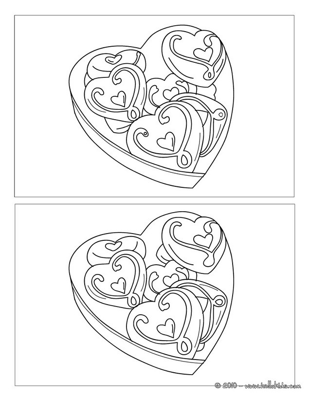 Valentines Day Spot The Difference Printable