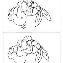 RABBIT with HEART 10 differences game - Free Kids Games - DIFFERENCE GAMES - VALENTINE difference games
