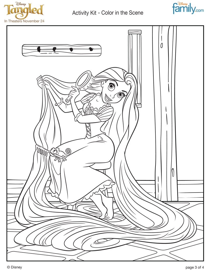 tangled poster coloring pages - photo #30