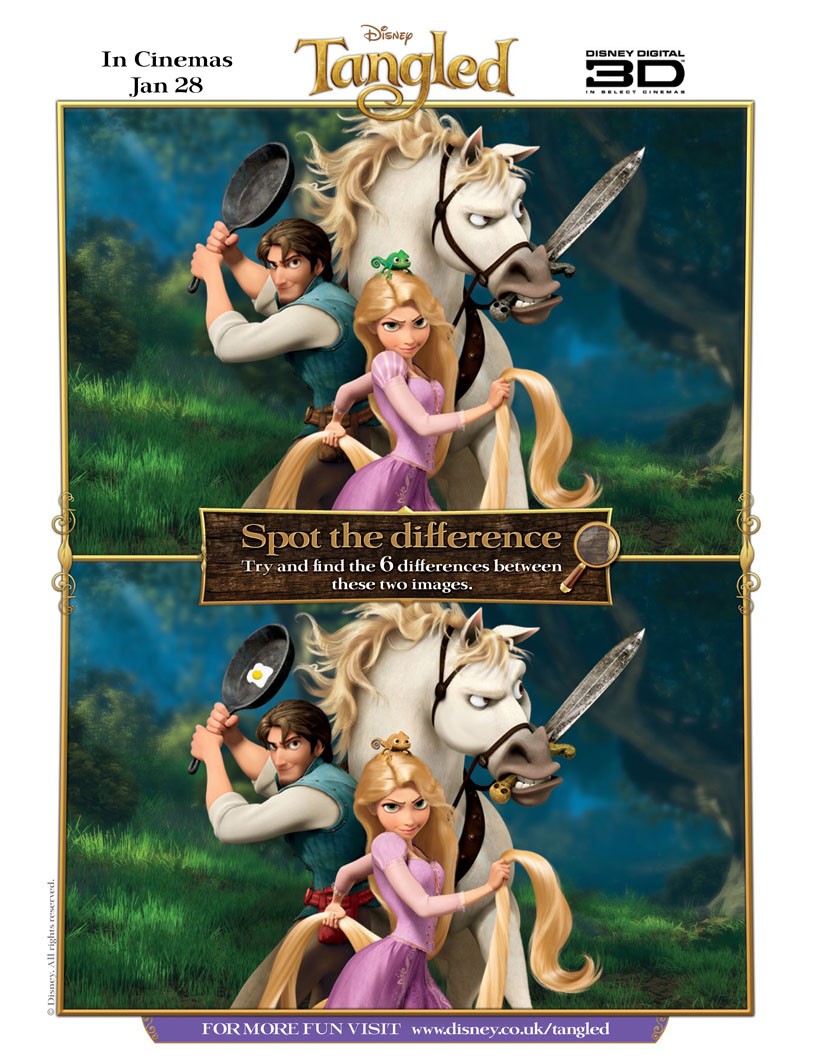TANGLED Spot the Difference Game