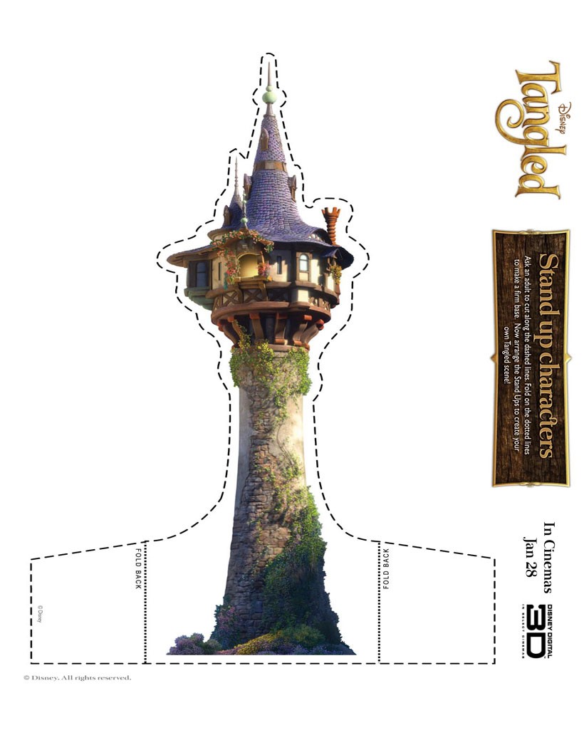 TANGLED Castle printable game