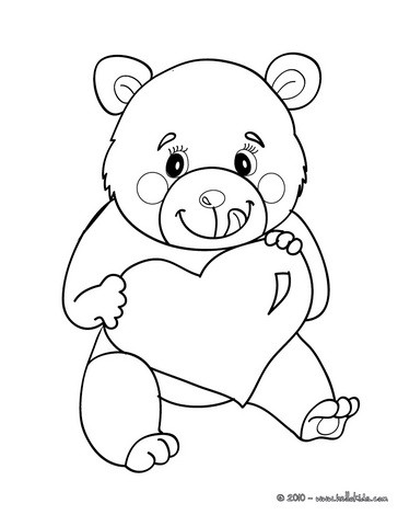 Love bear coloring pages - Hellokids.com