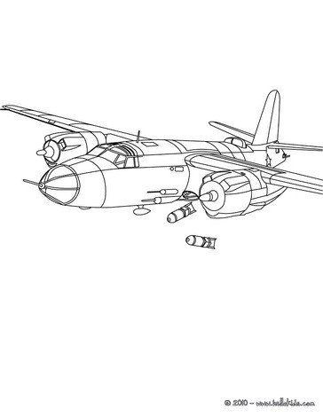 War plane coloring pages - Hellokids.com