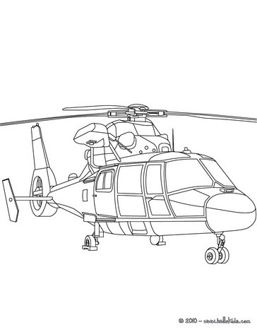 army helicopter coloring page