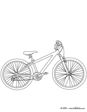 Kids Mountain Bike on Mountain Bike Colouring Picture   Bike Coloring Pages