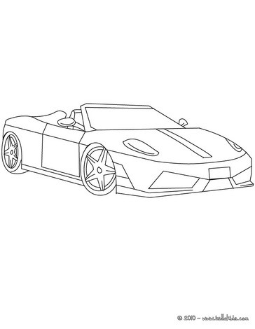 ferrari colouring pages