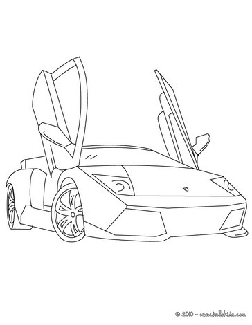 Desenhos para colorir de desenho para colorir de uma lamborghini murcielago  