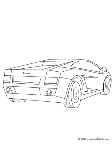 Coloring Pages Lamborghini. Lamborghini Gallardo coloring