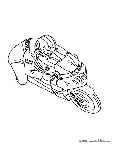 Desenho de motocicleta bigbike sport